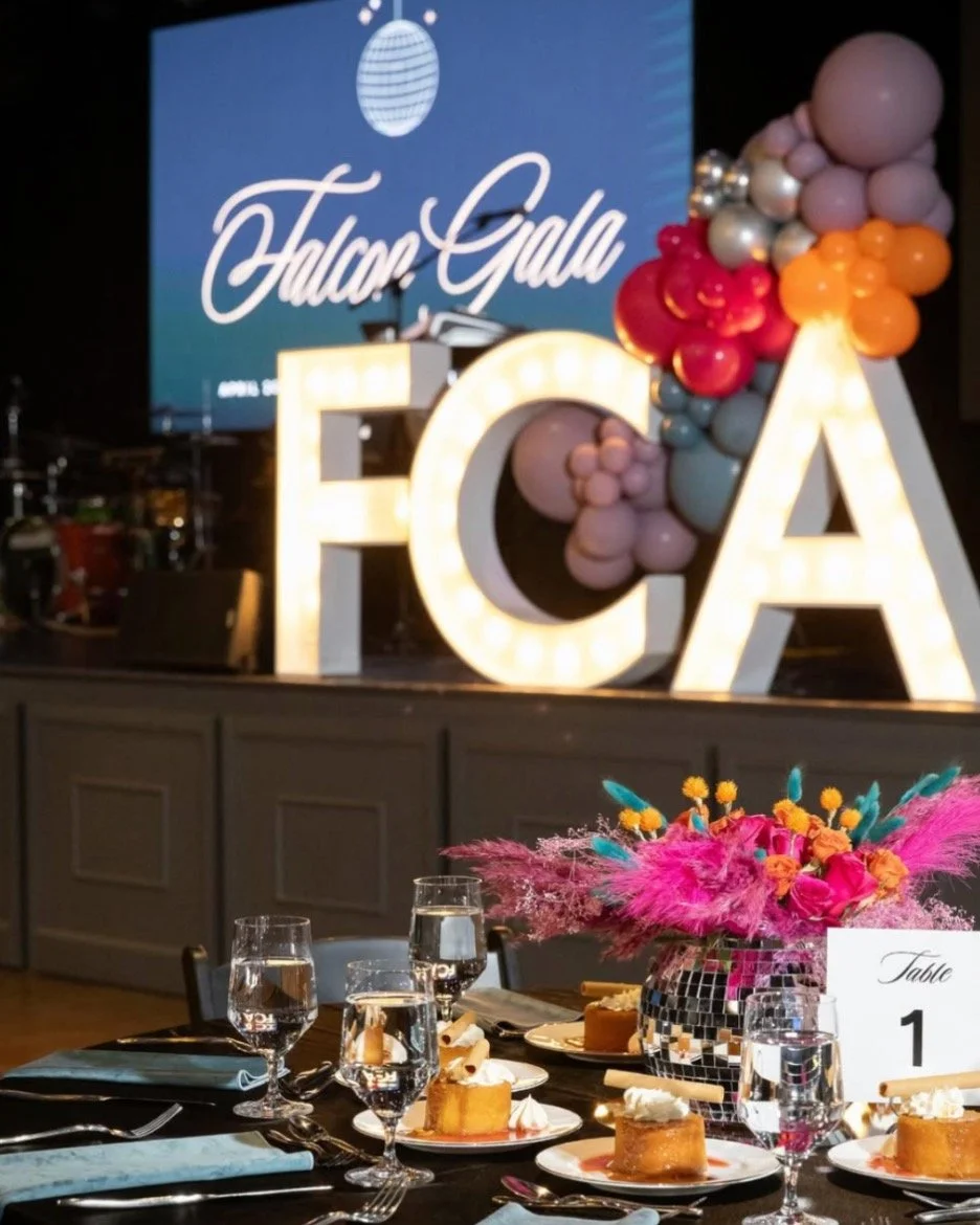 It was a spectacular evening catering for our friends, @franklinchristianacademy, at their inaugural Falcon Gala! 🪩✨ The evening was abeautiful celebration of the mission, community, and future of Franklin Christian Academy. Looking to have your eve