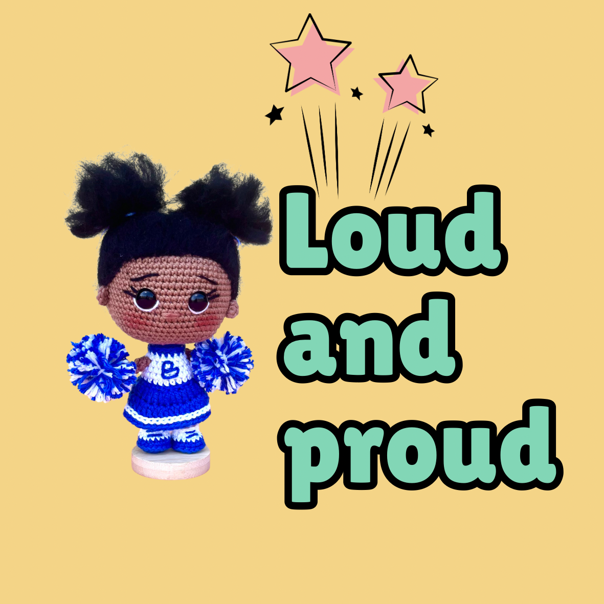 Blue and Yellow Cute Super Hero Illustration Circle Sticker.png