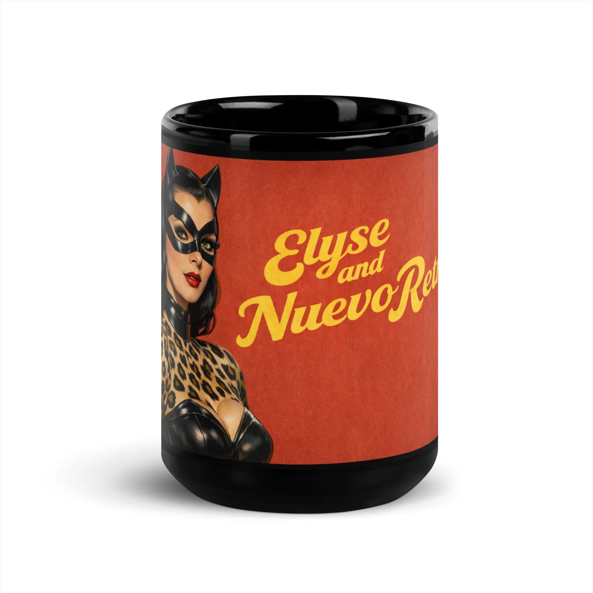 Nuevo Noir Black Glossy Mug