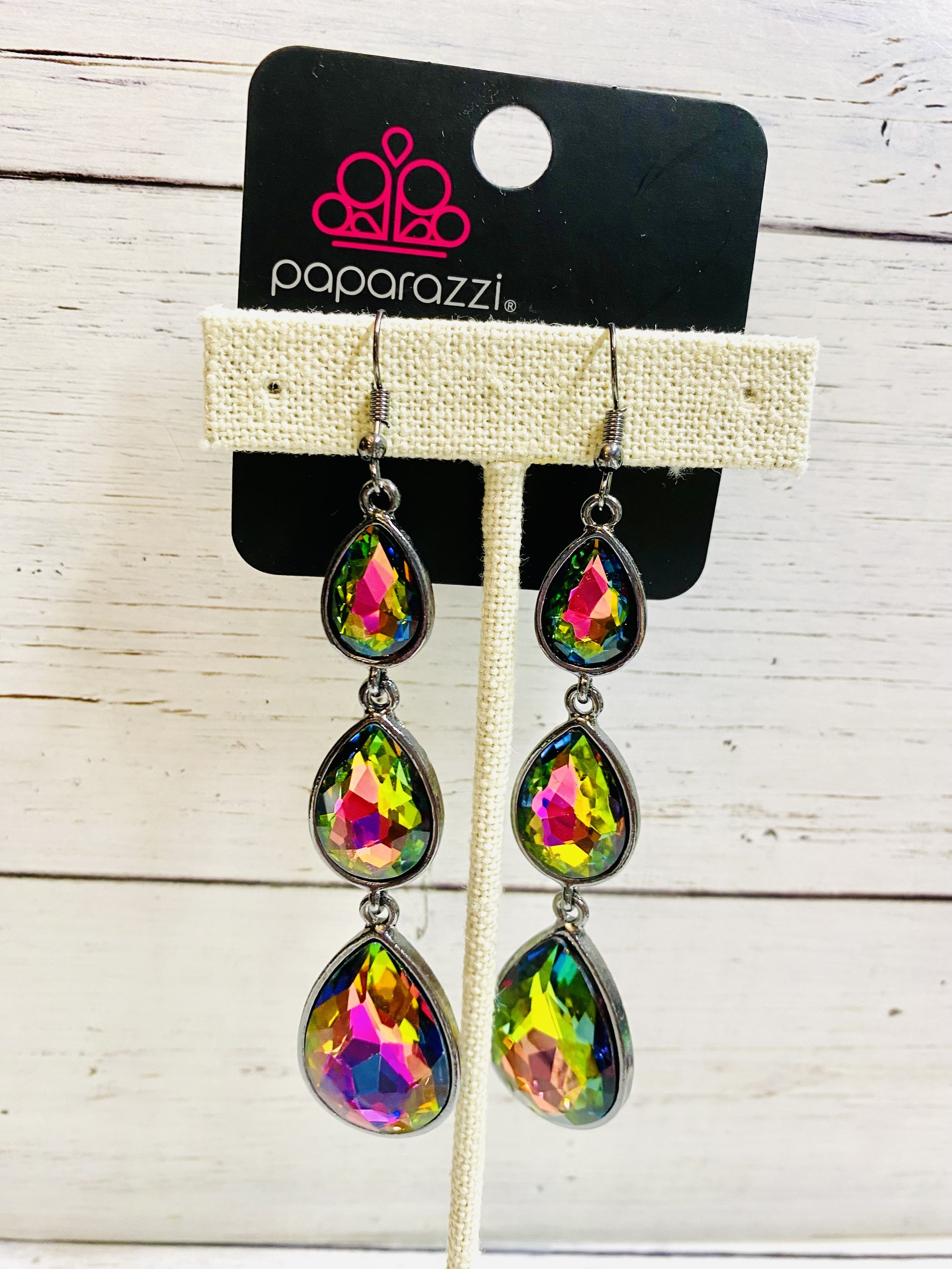 Metro Momentum - Multi/Oil Spill Earrings