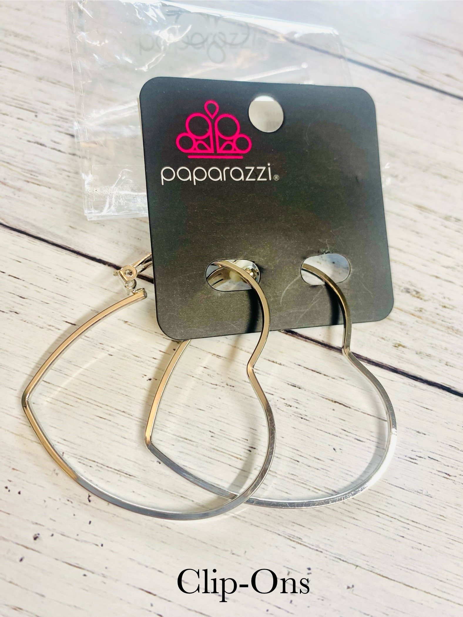 Harmonious Hearts - Silver Clip On Earrings