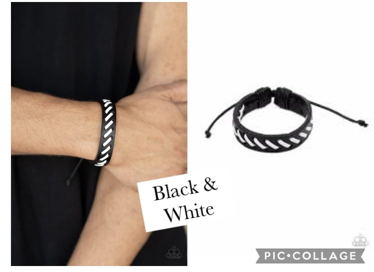 Culture Trip - Black/White Urban Bracelet