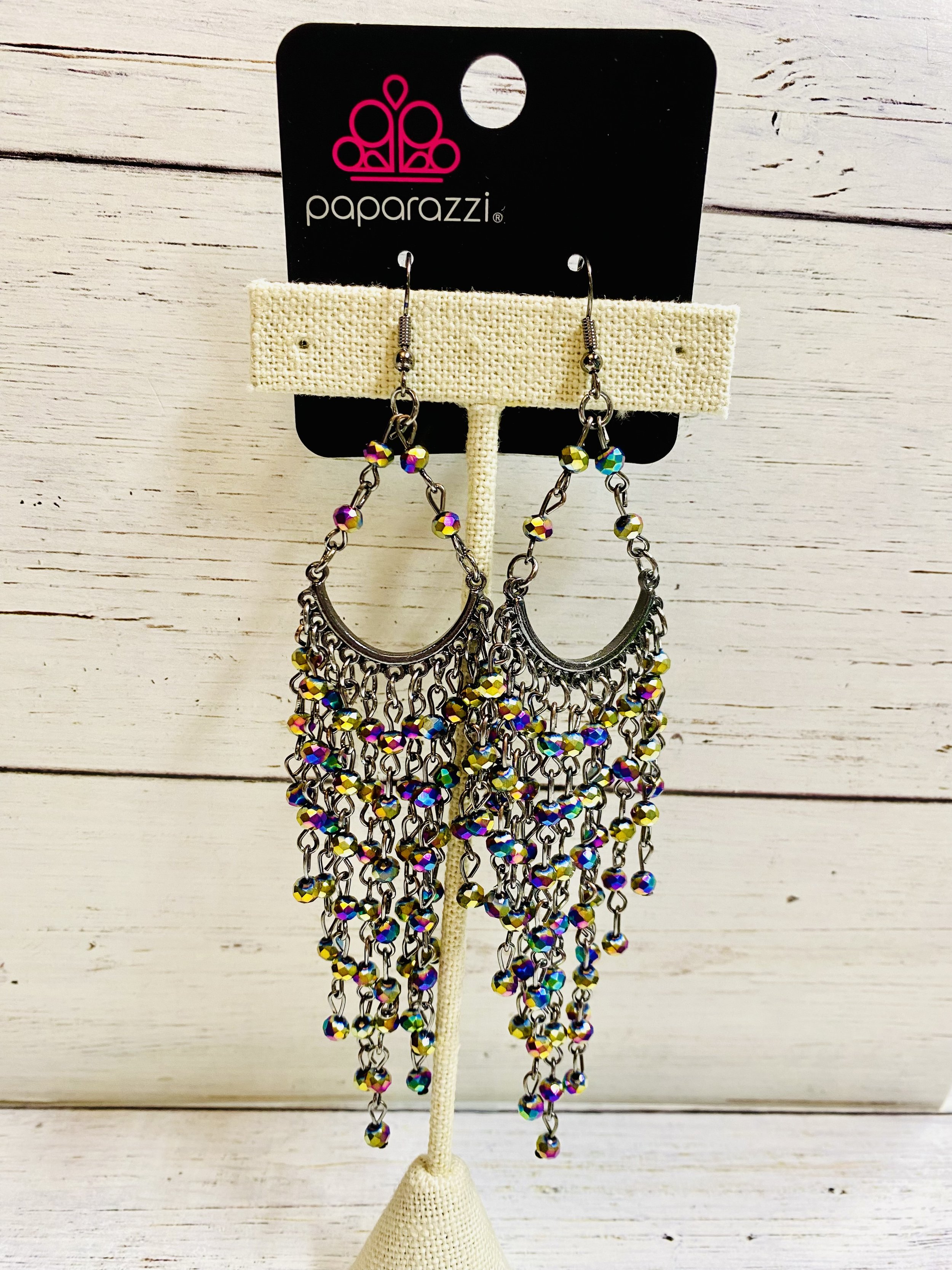 Metro Confetti - Multi/Oil Spill Earrings