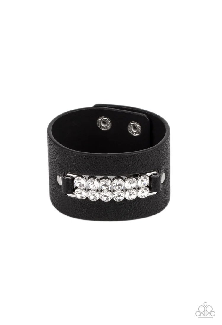 Runway Rebellion - Black Urban Bracelet