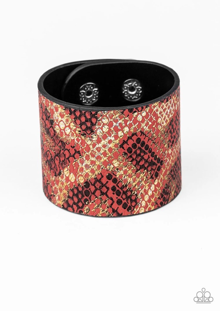 Serpent Shimmer - Red Urban Bracelet