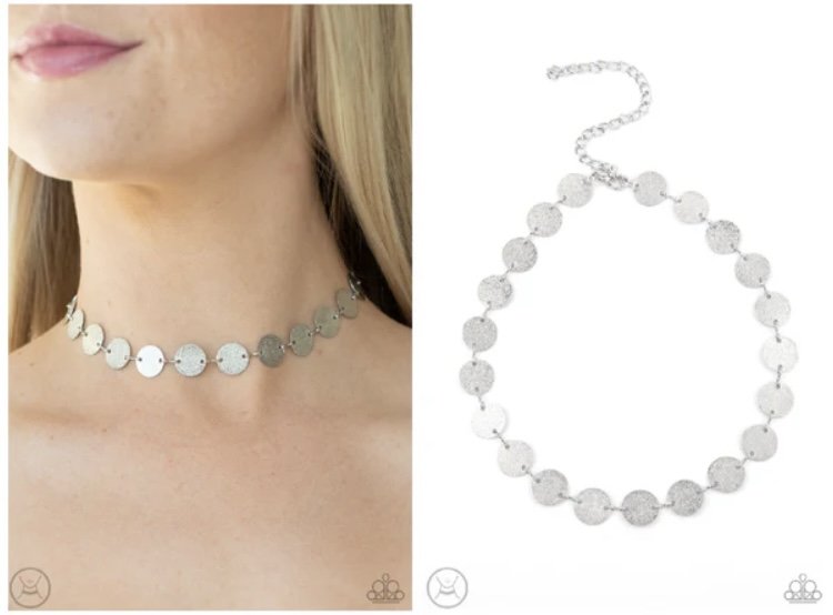 Reflection Detection - Silver Choker Necklace