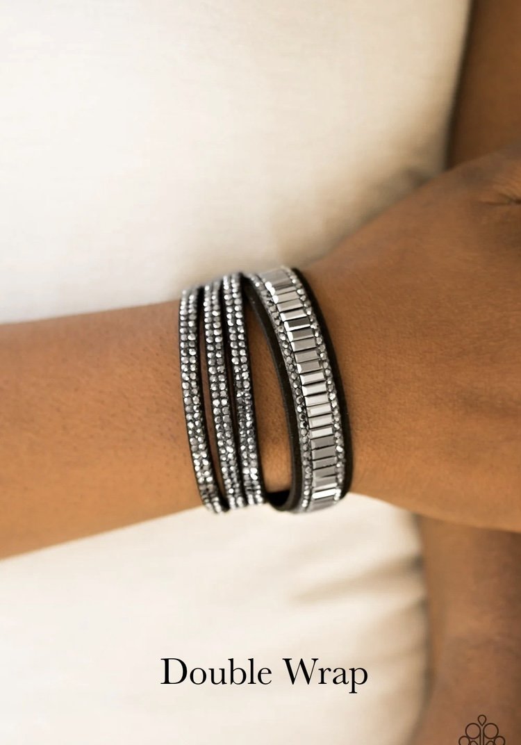 Just In SHOWTIME - Black Urban DOUBLE Snap Wrap