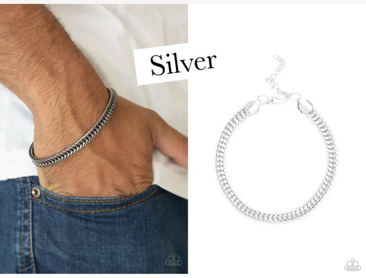 One-Two Knockout - Silver Urban Men's Bracelet