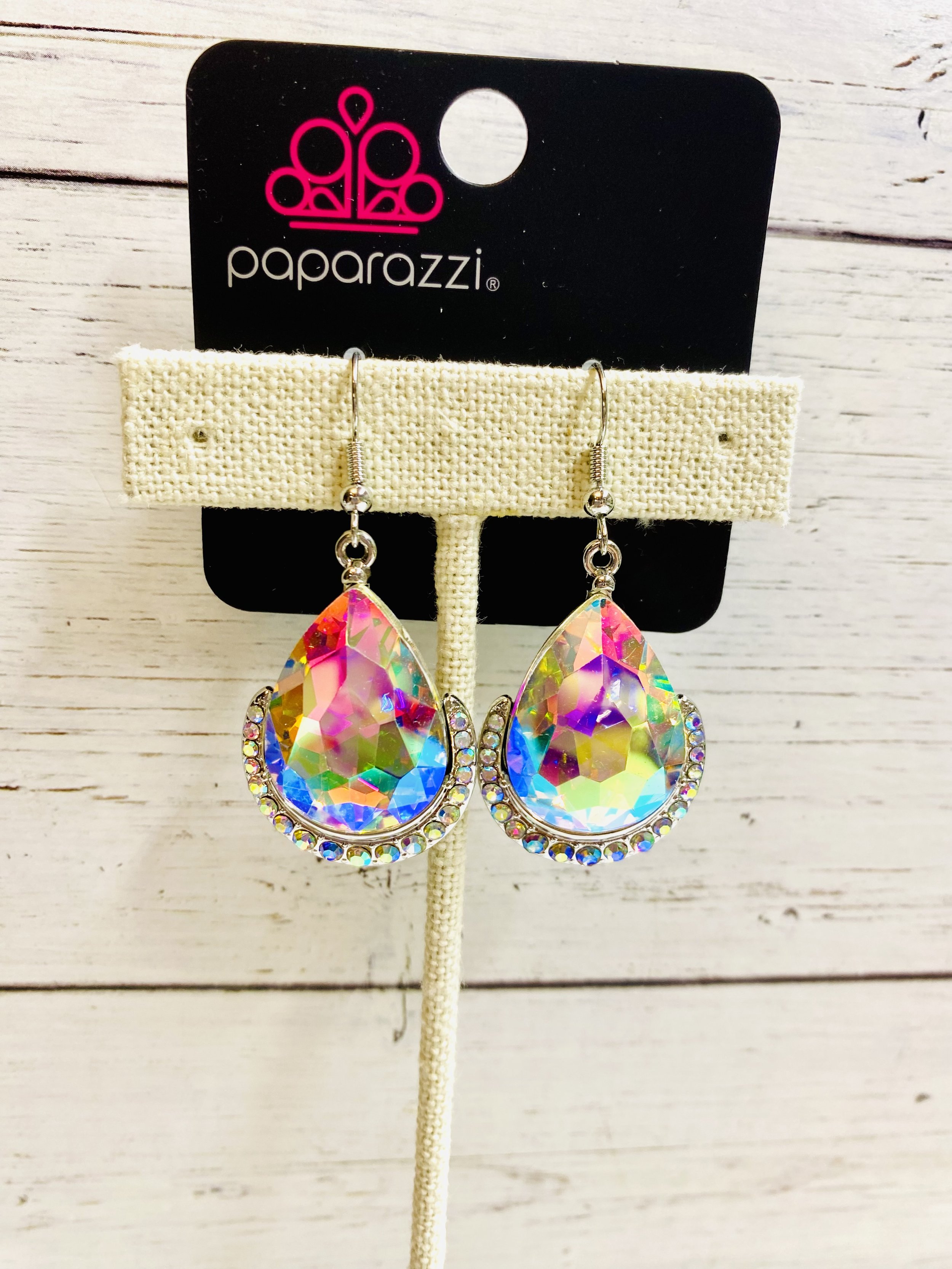 Mega Marvelous - Multi/Oil Spill Earrings