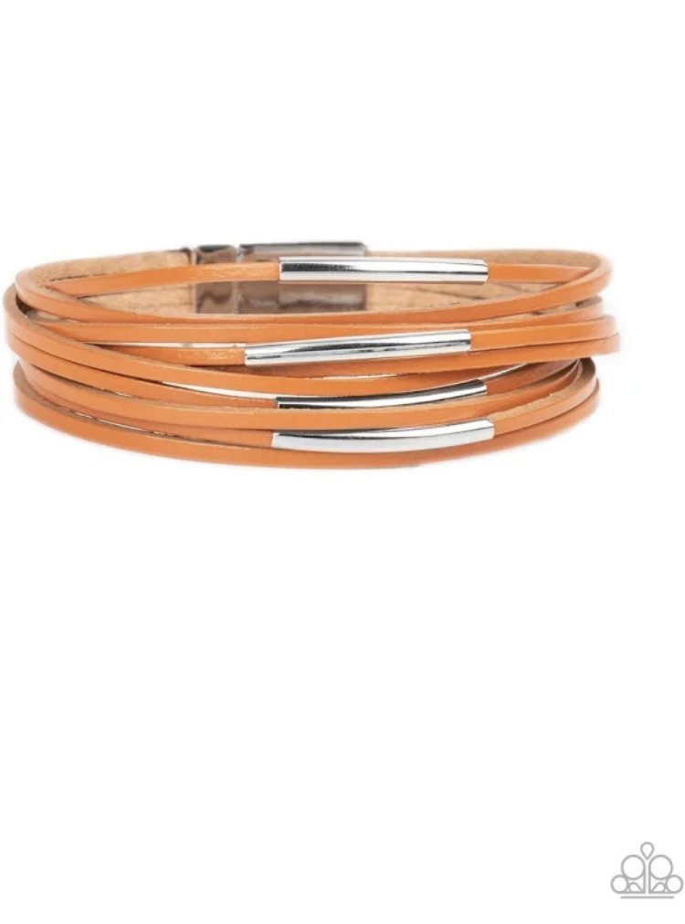 Suburban Outing - Orange Bracelet (Magnetic)