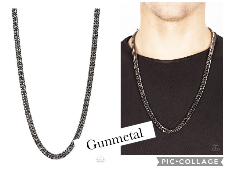 Standing Room Only - Gunmetal Men's Necklace