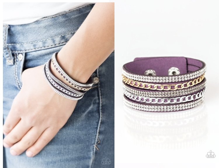 Fashion Fiend - Purple Urban Bracelet
