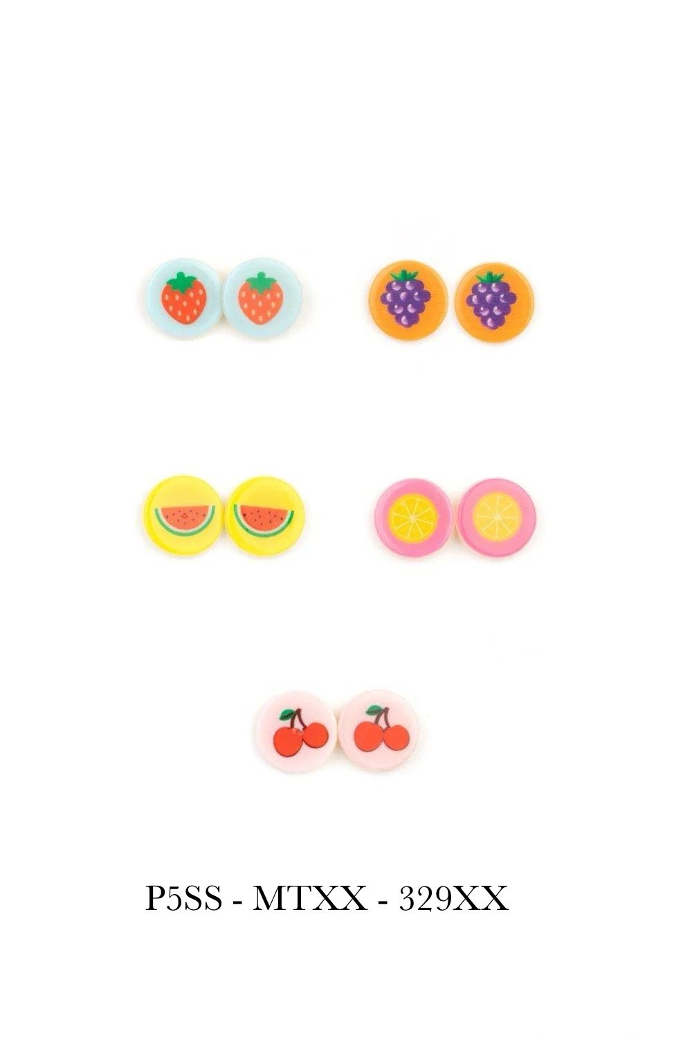 10-pack - Fruits / Starlet Shimmer Earrings