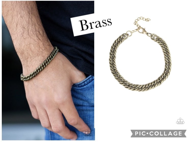 Next Man Up - Brass Urban Men's Bracelet