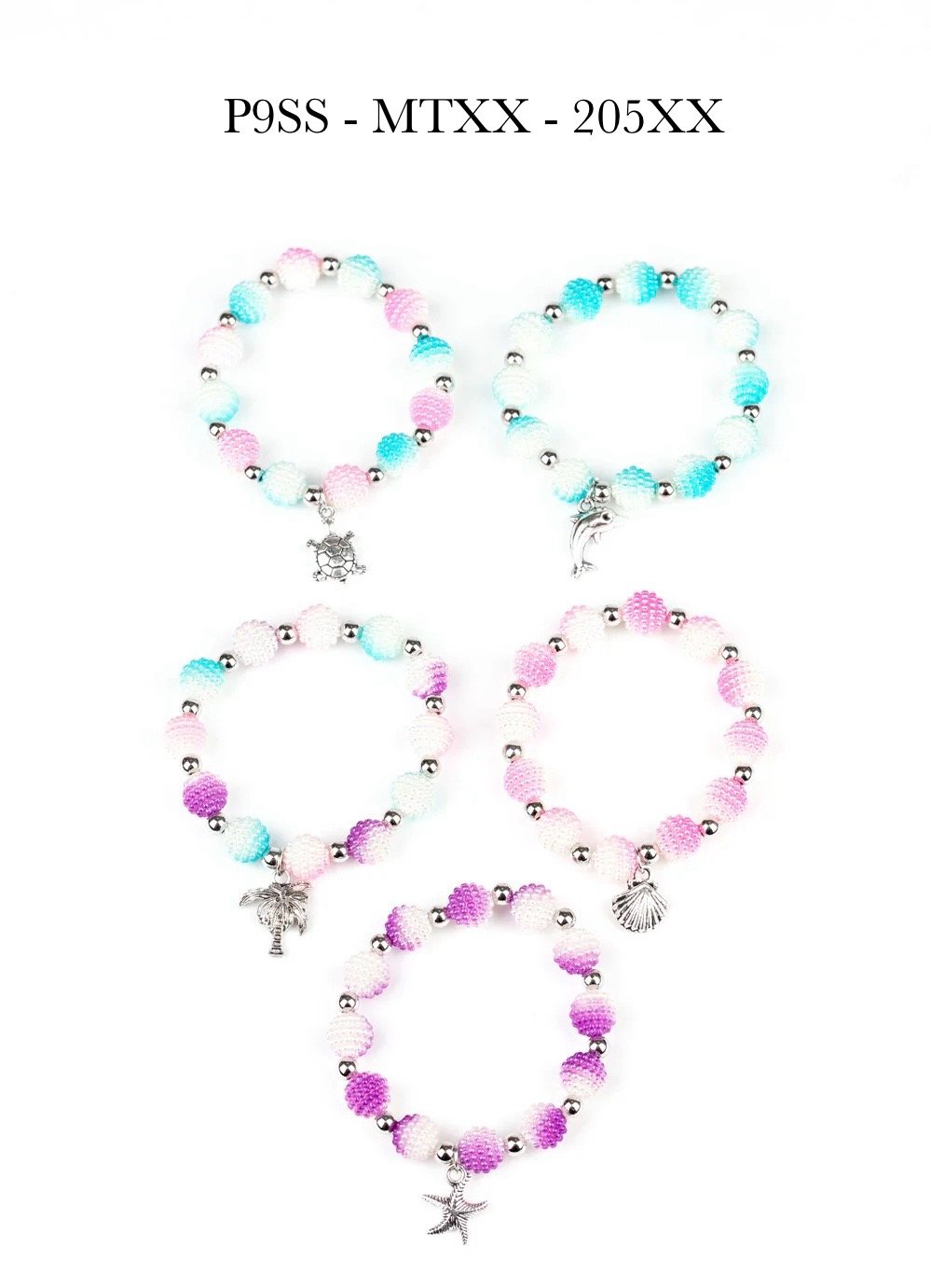10-pack - Ocean Items / Starlet Shimmer Bracelets