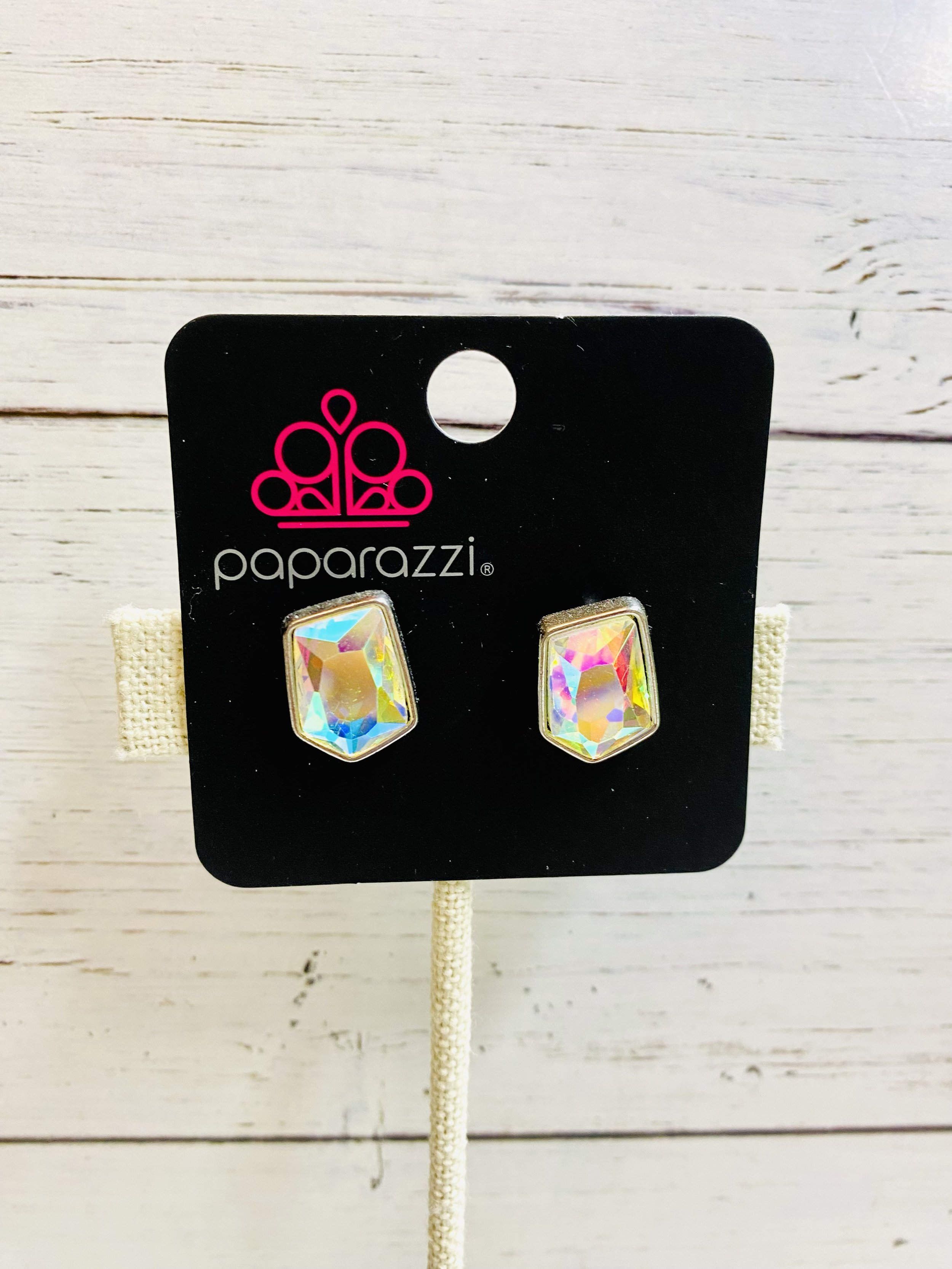 Indulge Me - Multi/Iridescent Post Back Earrings
