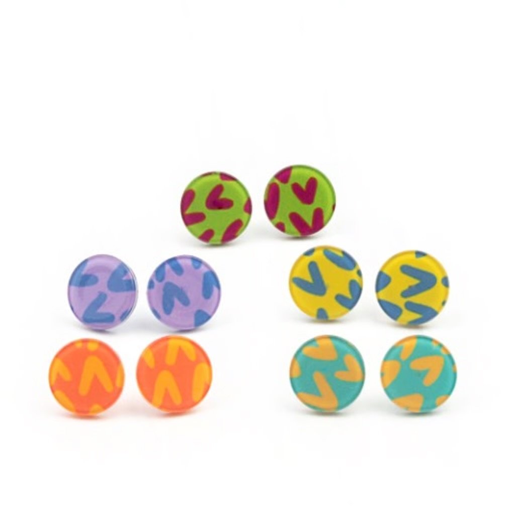 10-pack - Circle / Starlet Shimmer Earrings