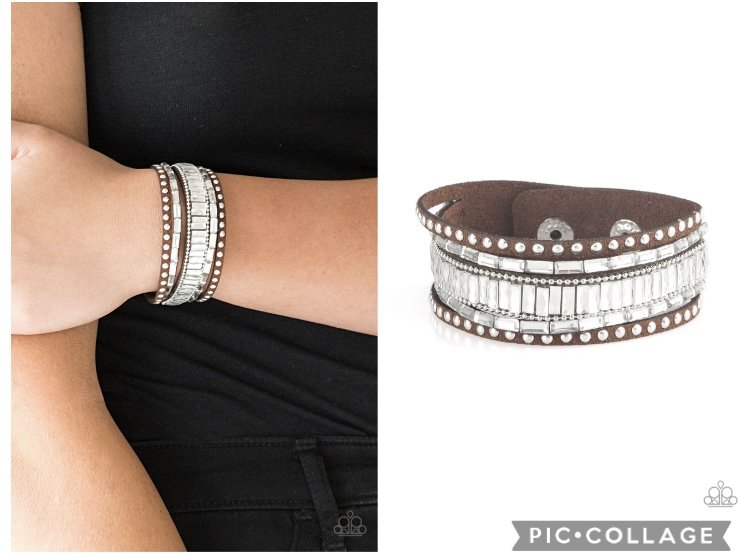 Rock Star Rocker - Brown Urban Snap Wrap Bracelet