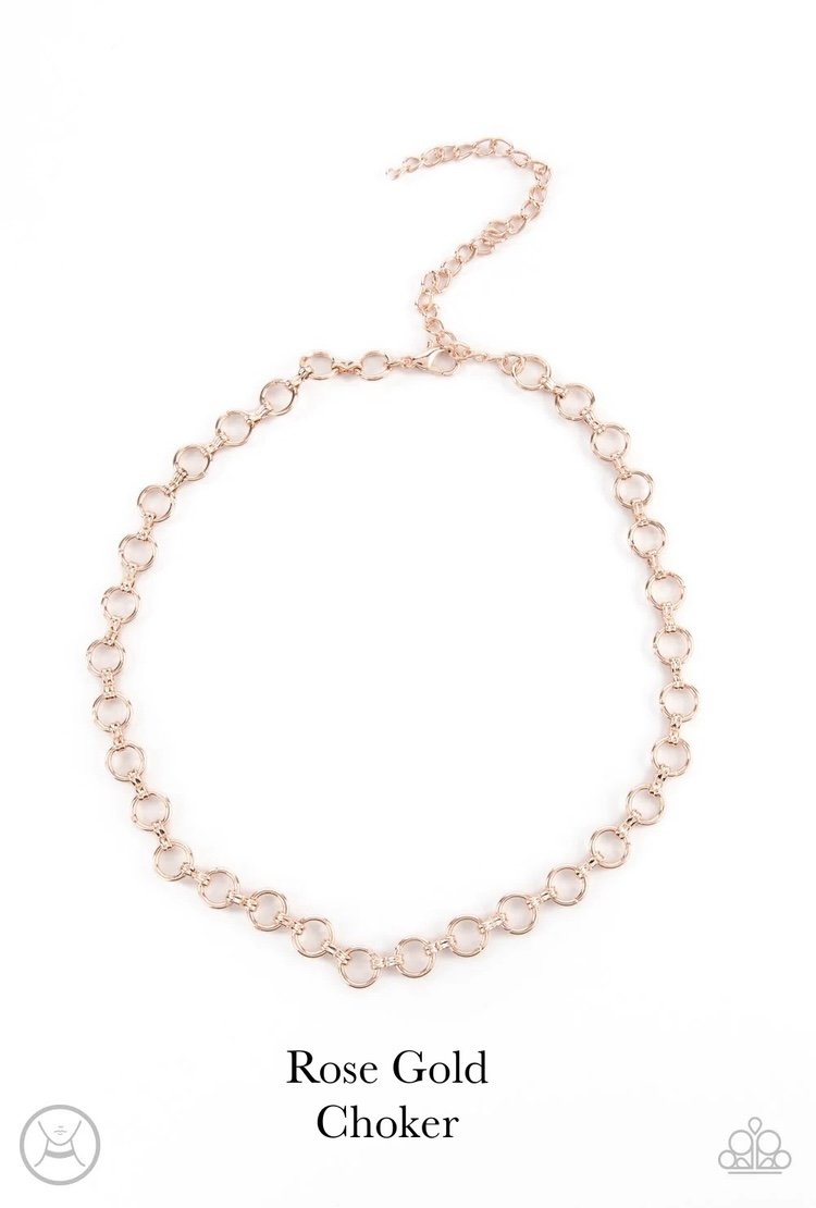 Insta Connection - Rose Gold Choker Necklace