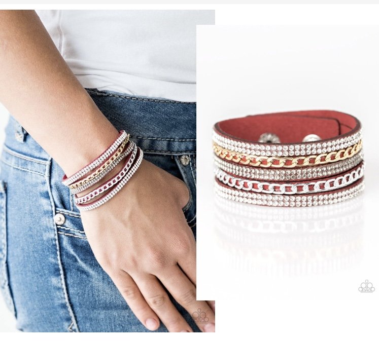 Fashion Fiend - Red Urban Bracelet