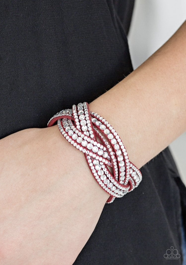 Bring on the Bling - Red Urban Bracelet