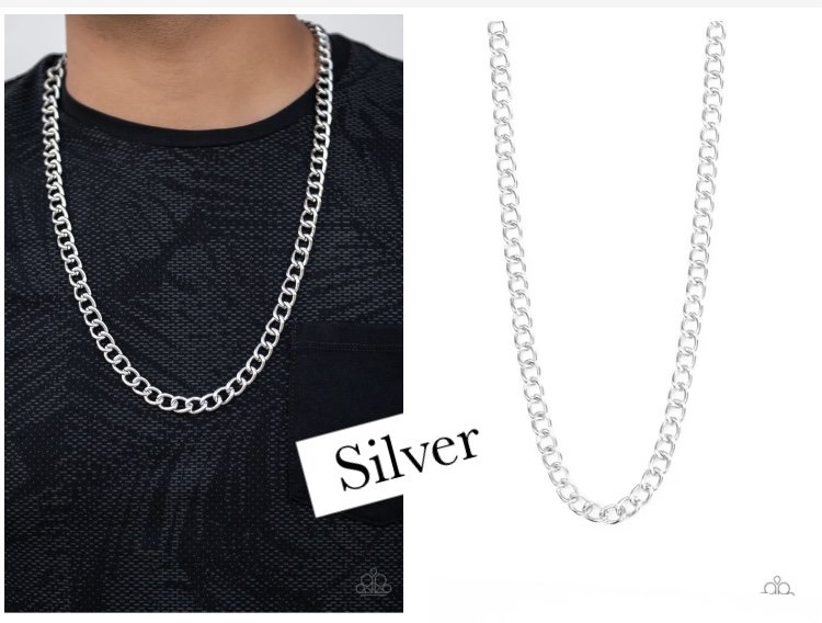 Full Court - Silver Urban Men's Necklace