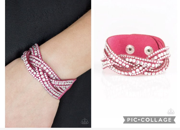 Bring On The Bling - Pink Urban Bracelet