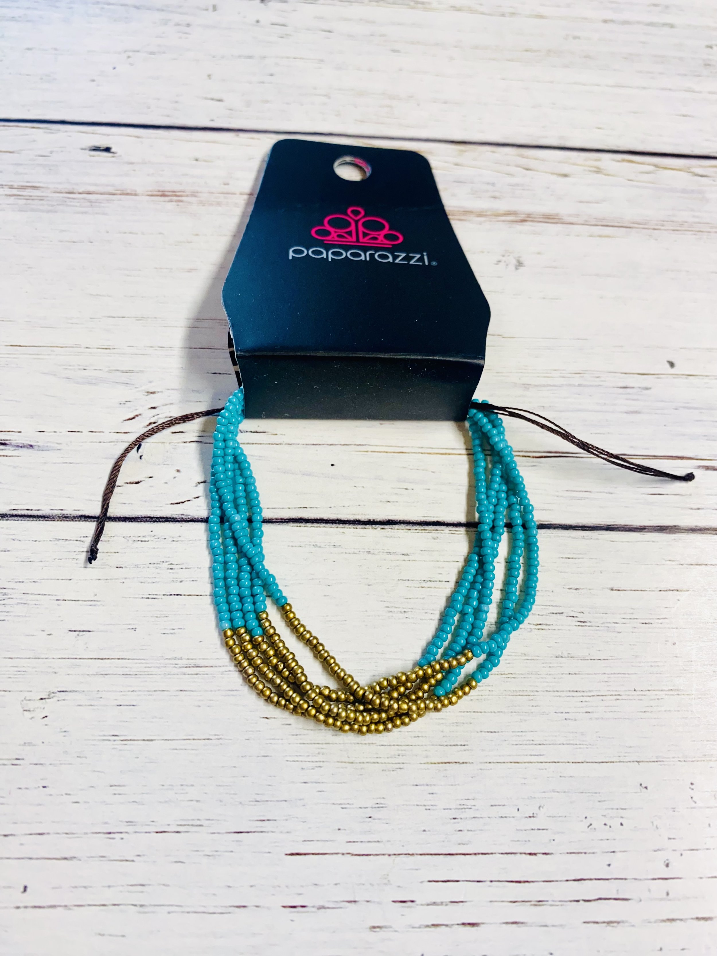 BEAD Bold - Blue/Gold Bracelet