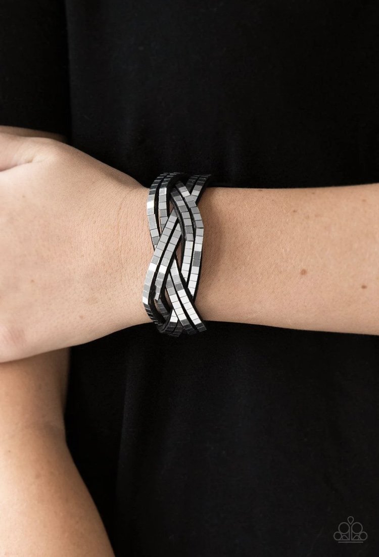 Looking For Trouble - Silver/Gray Urban Bracelet