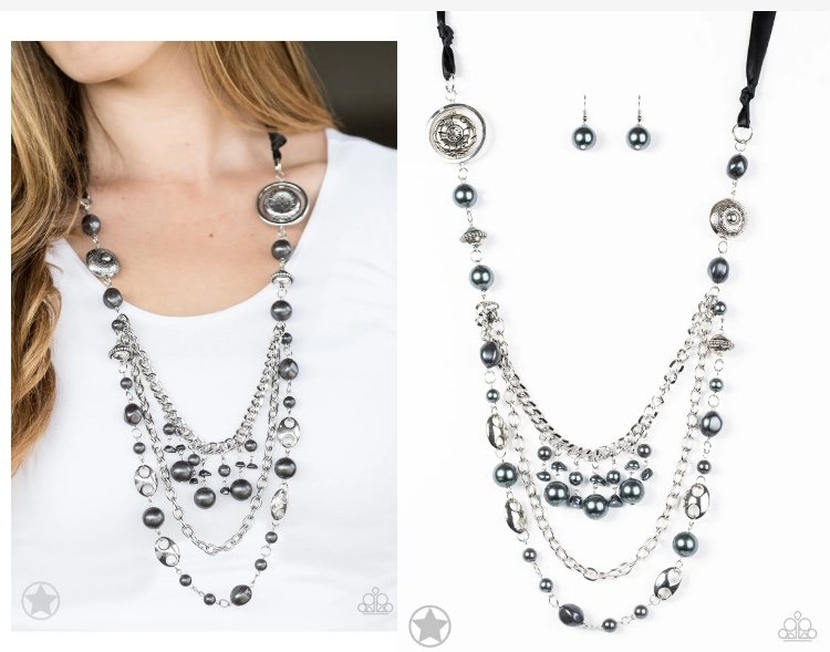 All The Trimmings - Black BB Ribbon Necklace