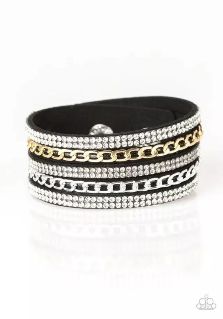 Fashion Fiend - Black/Gold Urban Bracelet