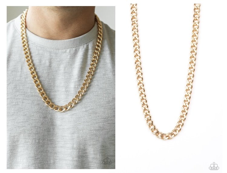 Undefeated - Gold Urban Men's Necklace