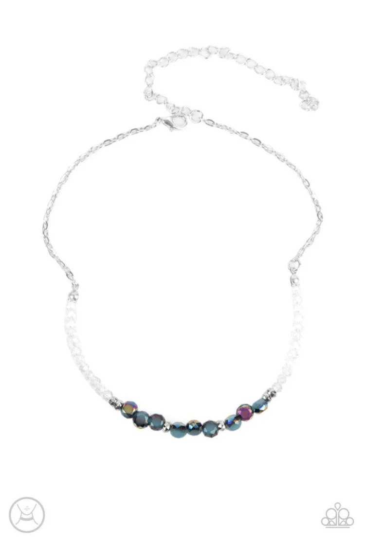 Space Odyssey - Multi/Oil Spill Choker Necklace