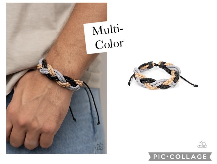 On Adventure Time - Black/Multi Urban Bracelet