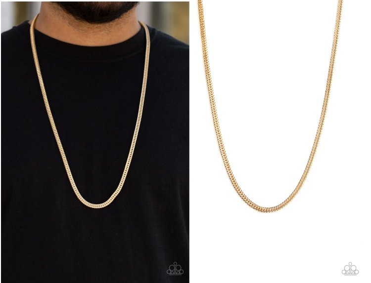 Killer Crossover - Gold Urban Men's Necklace