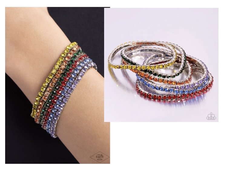 Rock Candy Range - Multi Stretch Bracelet (includes all bracelets shown in picture)