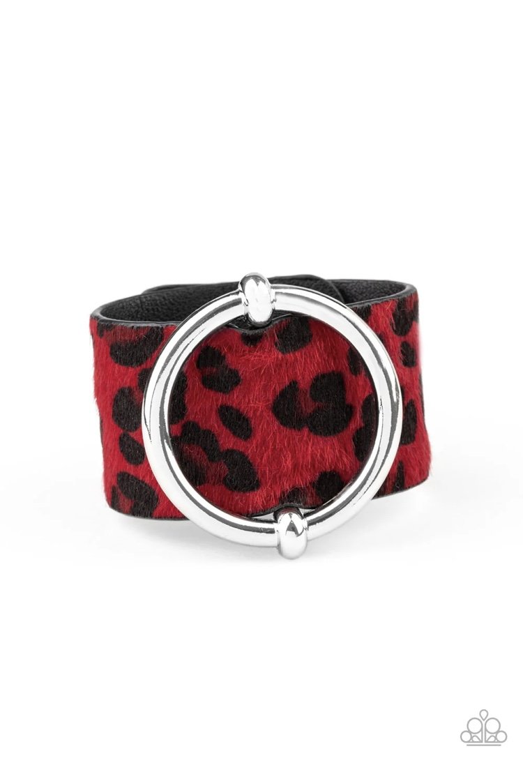 Asking FUR Trouble - Red Urban Bracelet
