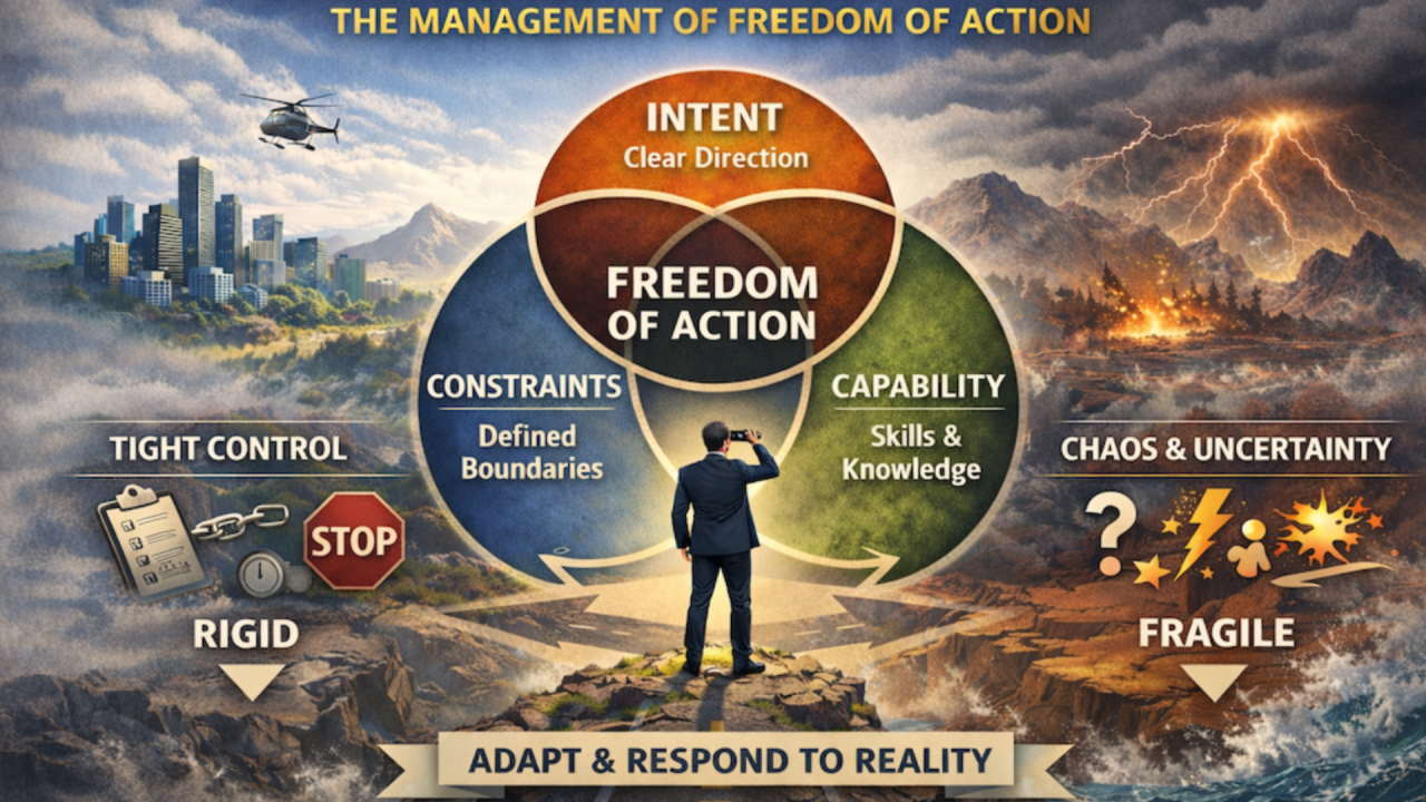 Execution Is the Management of Freedom of Action