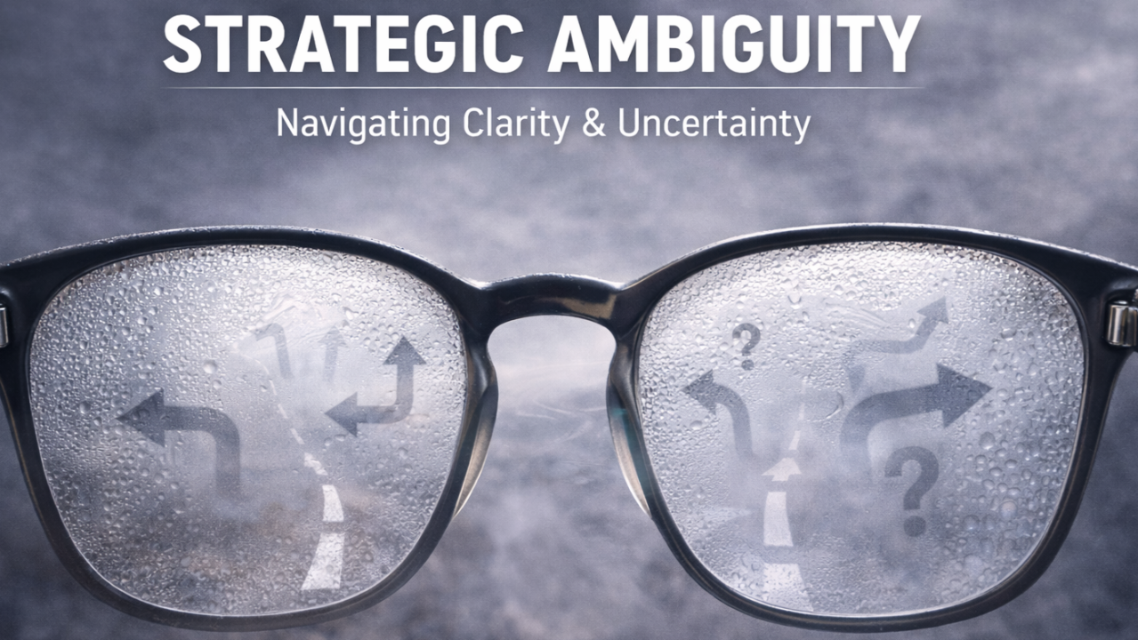 Strategic Ambiguity: When Clarity Becomes the Enemy of Strategy