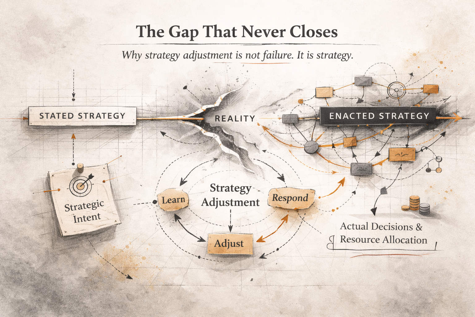 The Strategy Gap That Never Closes