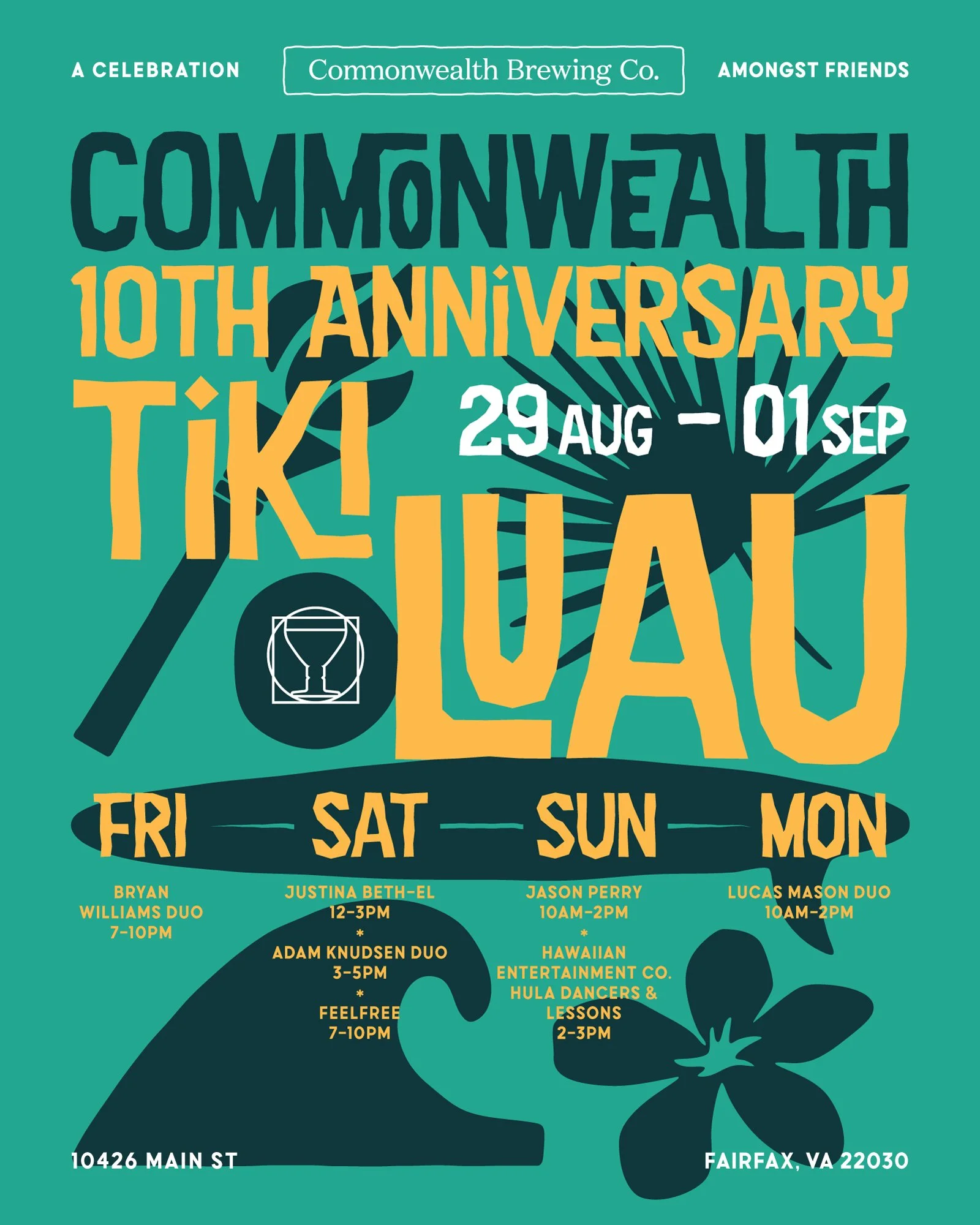 COMMONWEALTH'S 10TH ANNIVERSARY TIKI LUAU