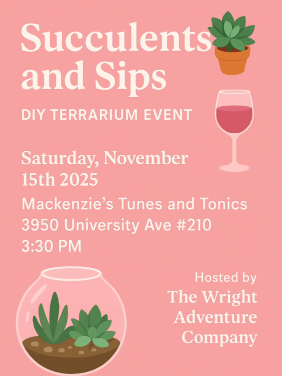 DIY Terrarium Night - The Wright Adventure Company