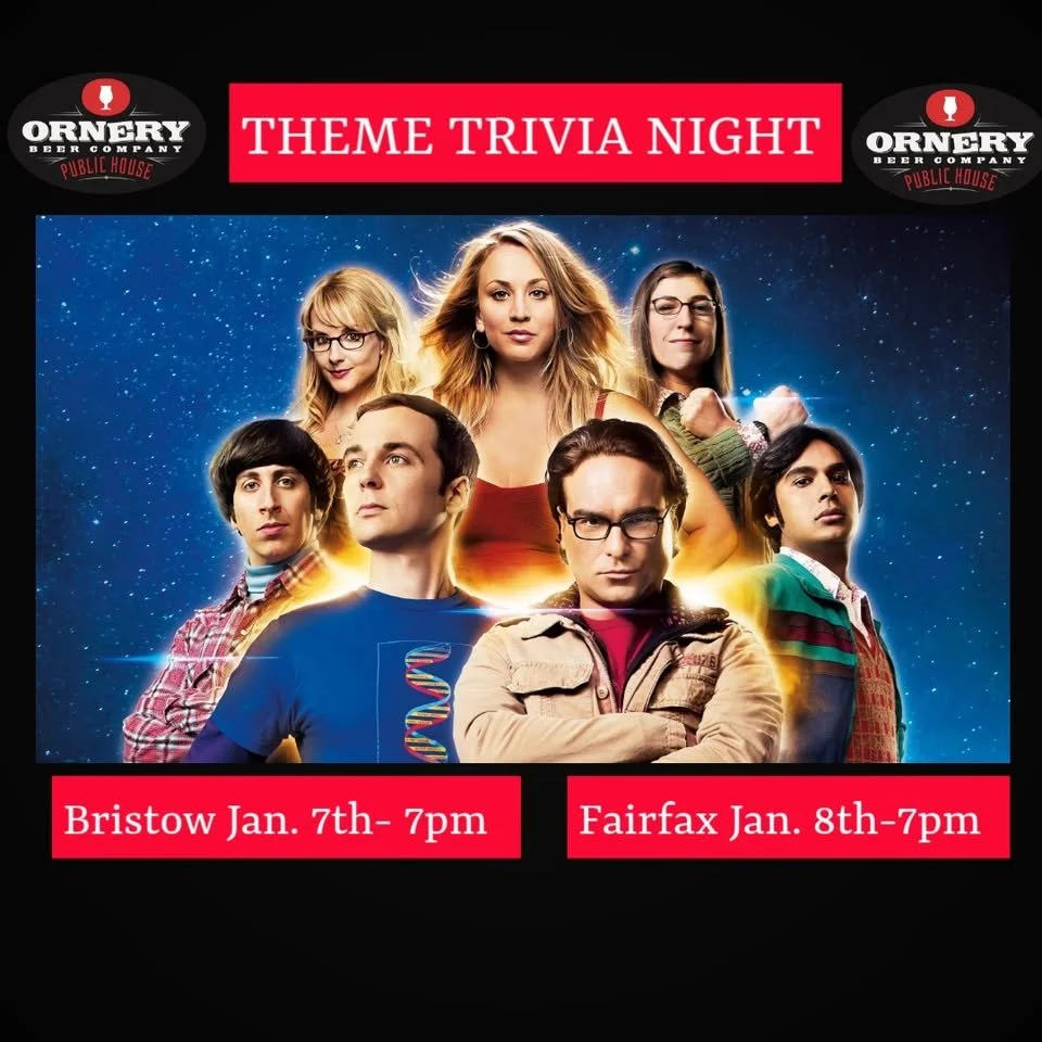 Theme Trivia Night The Big Bang Theory - Ornery Beer Company