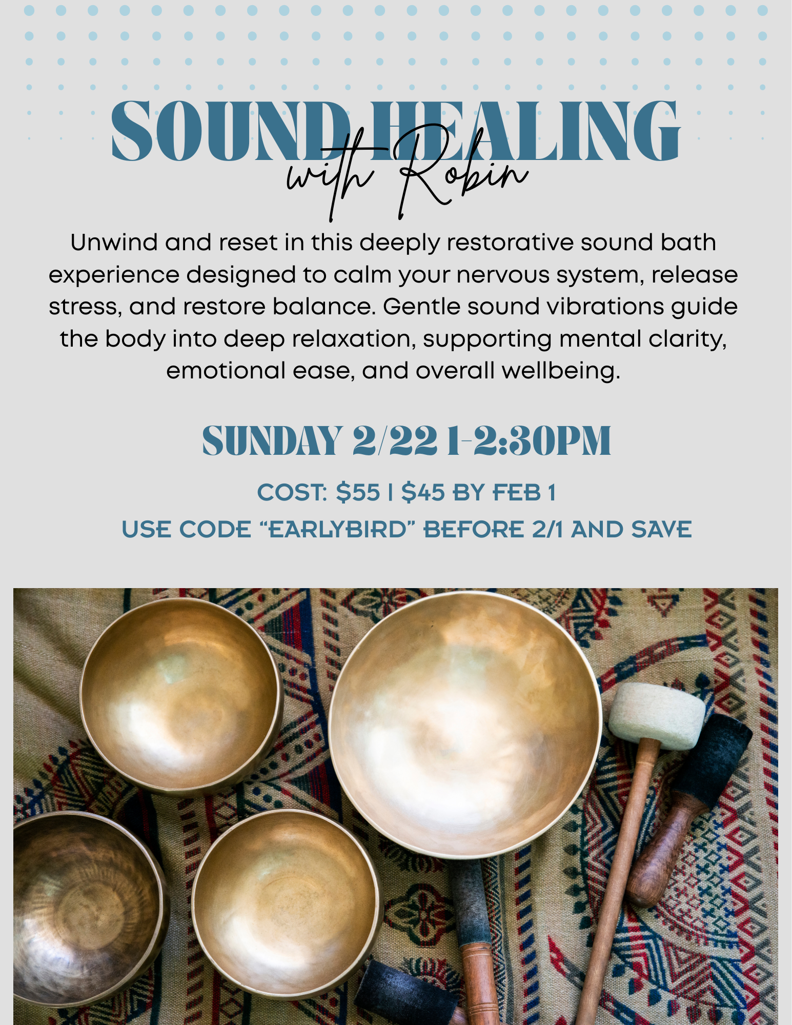 Sound Healing with Robin - Fairfax Pilated