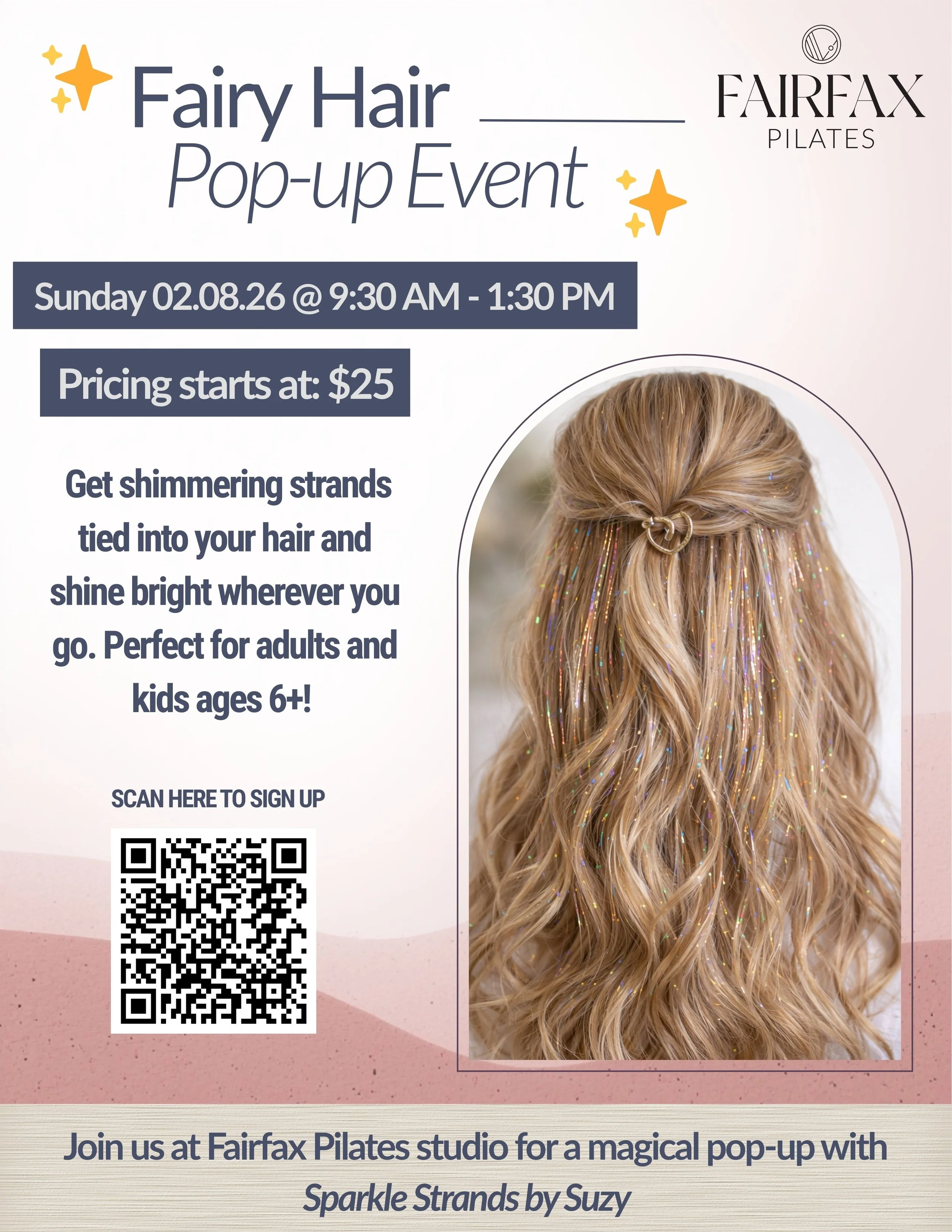 Fairy Hair Pop-Up Event - Fairfax Pilates