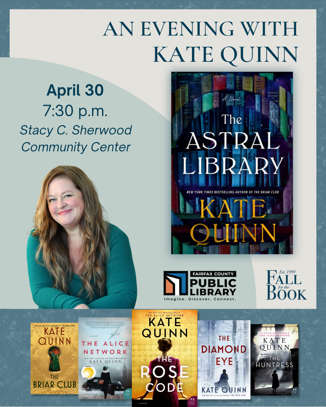 Fall for the Book - Spring Headliner: Kate Quinn