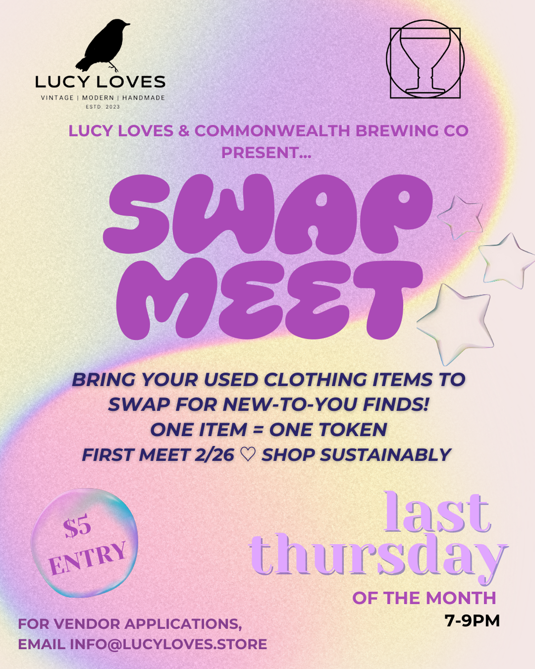 Clothing Swap Meet w/ Lucy Loves &amp; Commonwealth Brewing Co.