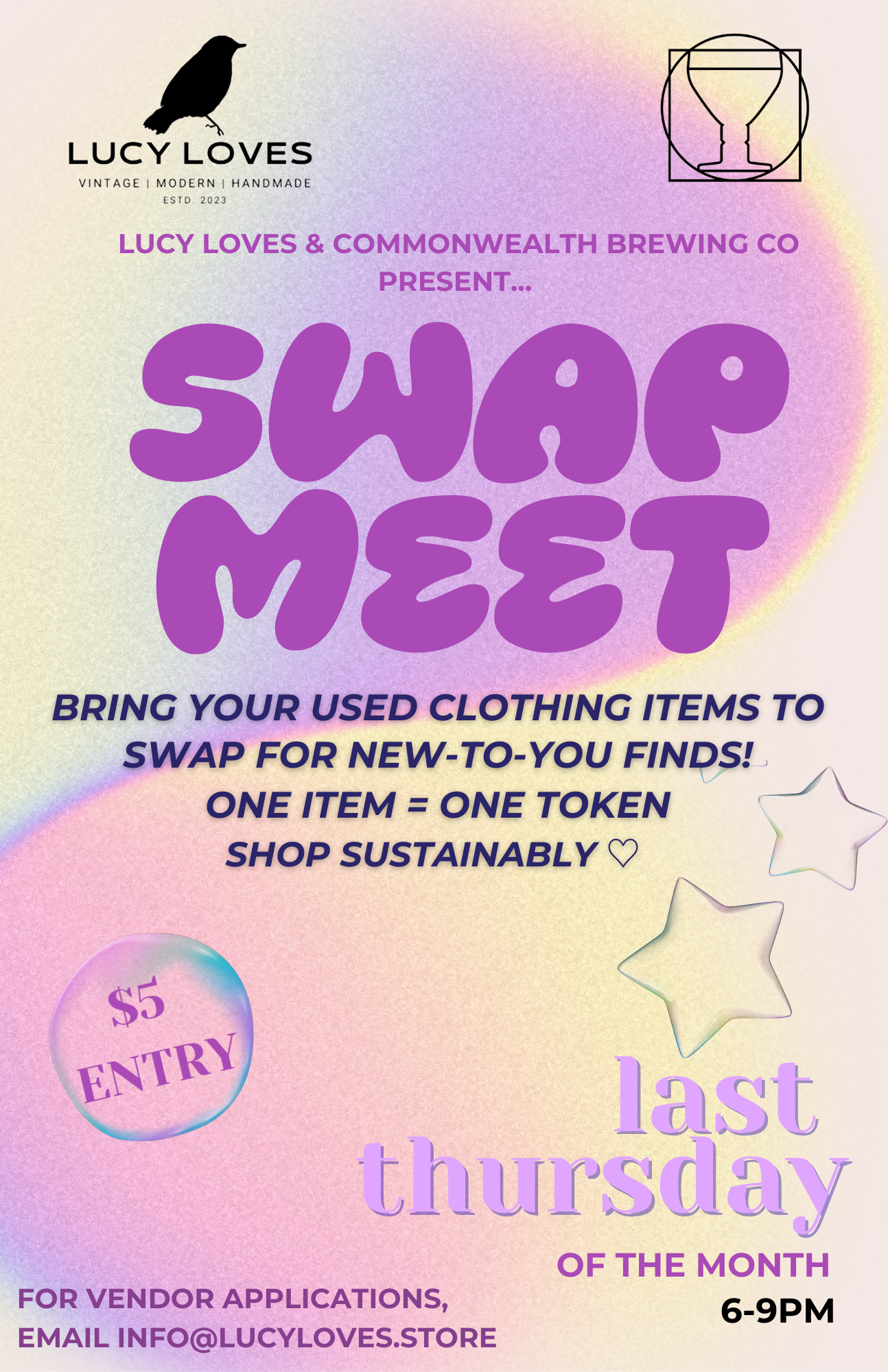 Swap Meet w/ Lucy Loves & Commonwealth Brewing Co