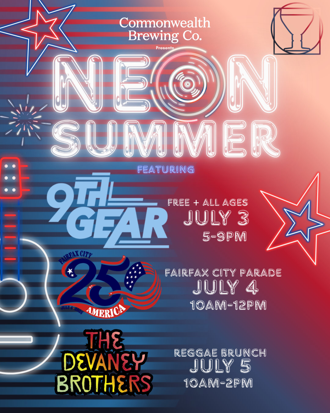 NEON SUMMER 4th of July Weekend - Commonwealth Brewing