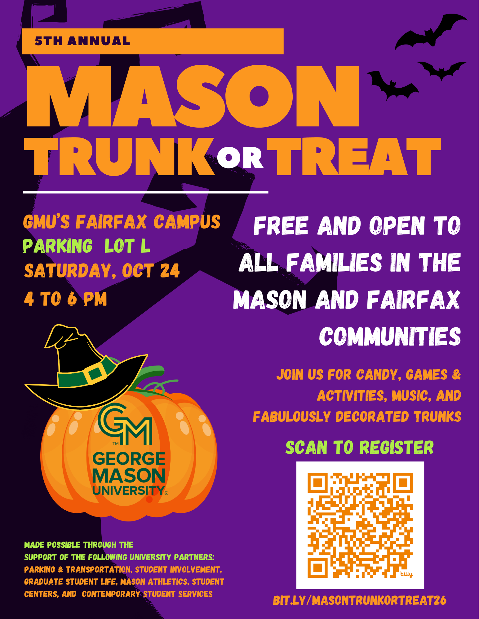 5th Annual Mason Trunk or Treat - George Mason University